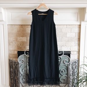 Black V-Neck Dress